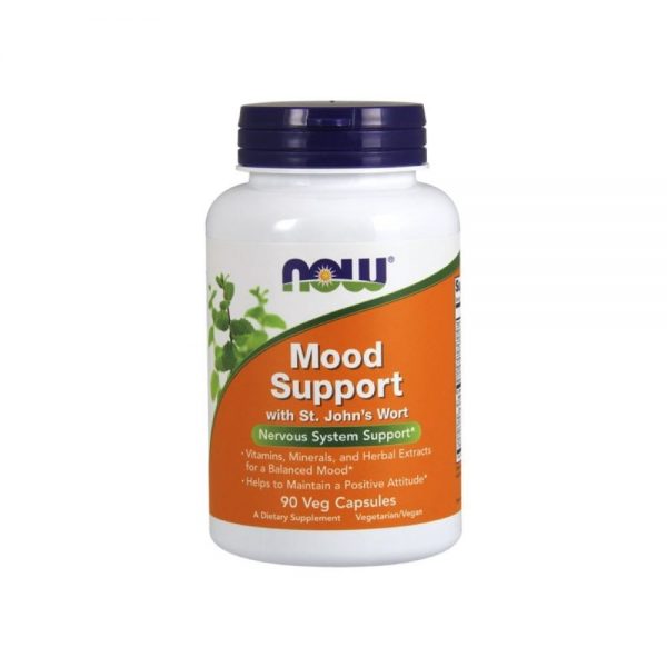 Mood Support With St Johns Wort 450 mg 90 cápsulas vegetais - Now