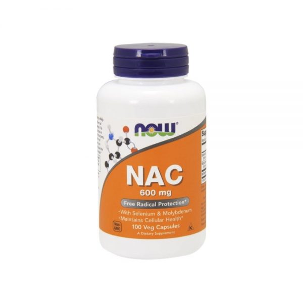 NAC 600 mg 100 cápsulas - Now