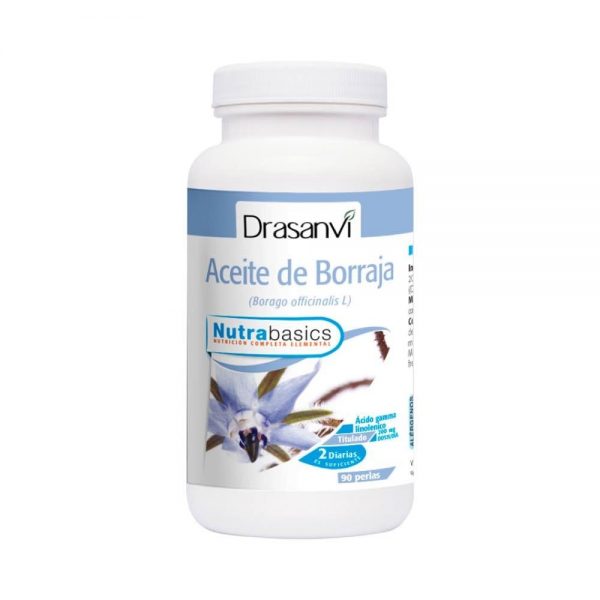 Aceite de Borraja 90 cápsulas - Nutrabasics Drasanvi