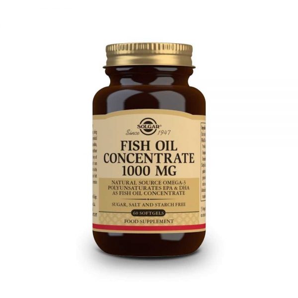 Óleo de Peixe Concentrado 1000mg 60 cápsulas - Solgar