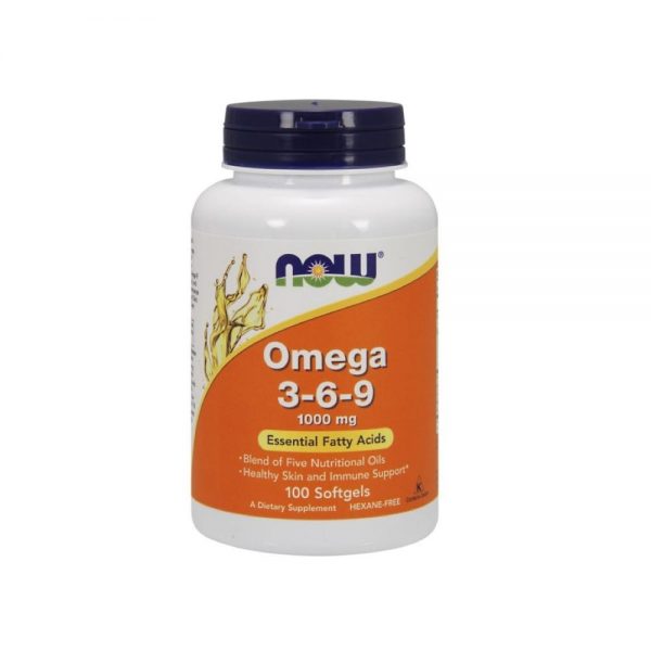 Omega 3-6-9 1000 mg 100 cápsulas vegetais - Now