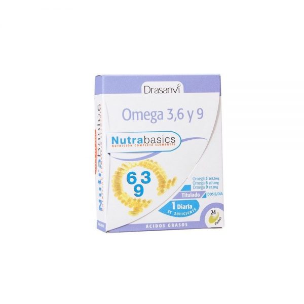 Omega 3 6 9 24 softgels - Nutrabasics Drasanvi