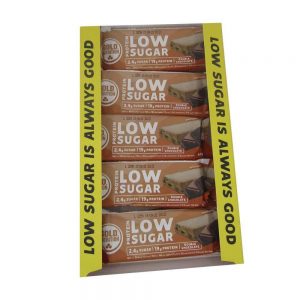 Barra Proteica Baixo em Açúcar Duplo Chocolate Pack 10 unidades - Gold Nutrition