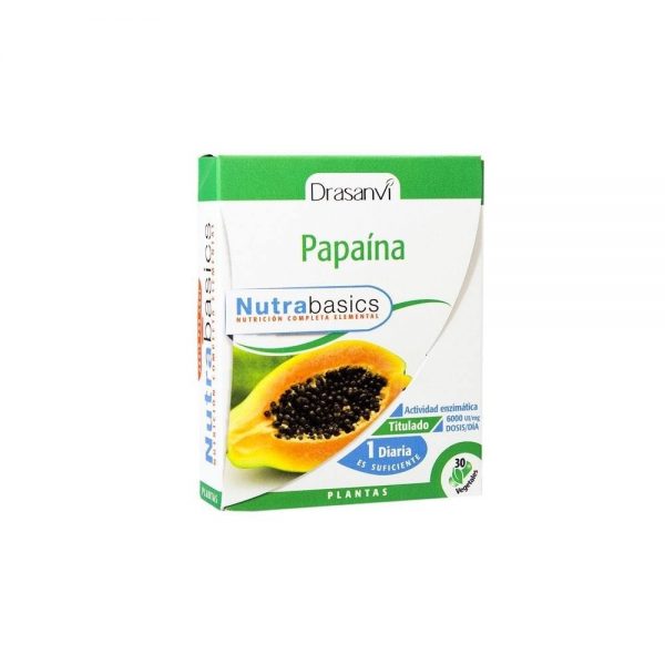 Papaína 30 cápsulas vegetais - Nutrabasics Drasanvi