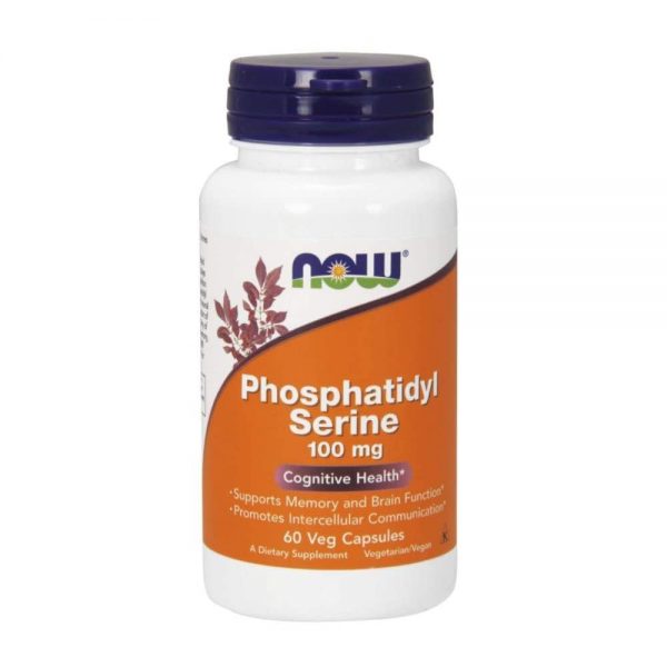 Phosphatidyl Serine 100 mg 60 cápsulas vegetais - Now
