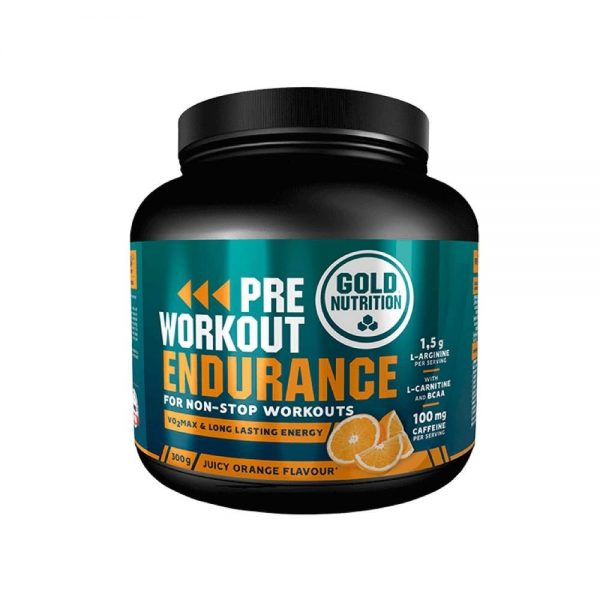 Pre-Workout Endurance Laranja 300 g - Gold Nutrition