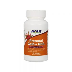 Prenatal Gels + DHA 90 cápsulas vegetais - Now