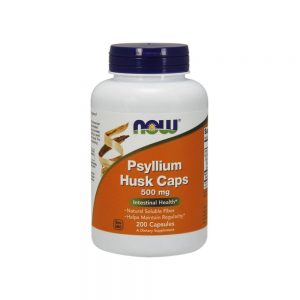 Psyllium Husk 500 mg 200 cápsulas - Now