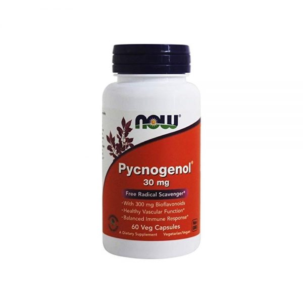 Pycnogenol 30 mg 60 cápsulas - Now