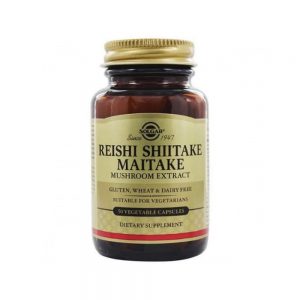 Extrato de Cogumelos Reishi Shitake Maitake 50 cápsulas - Solgar