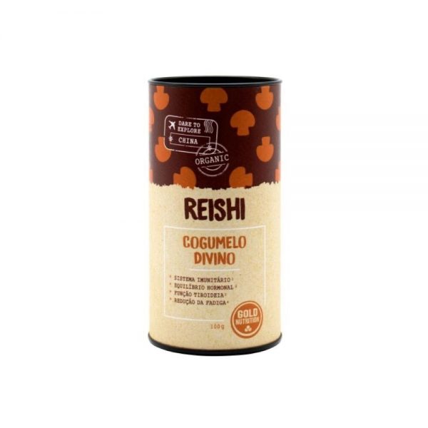 Cogumelos reishi em pó Bio 100gr - Gold Nutrition