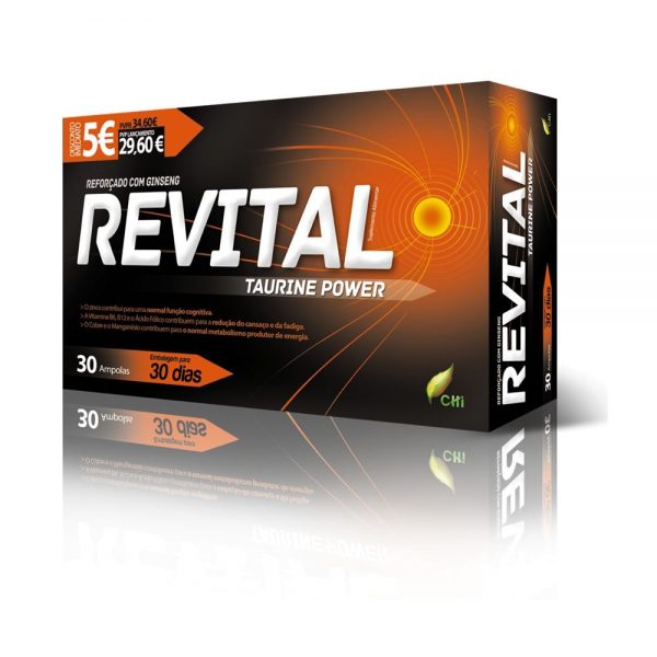 Revital Taurine Power 30 ampolas - Chi