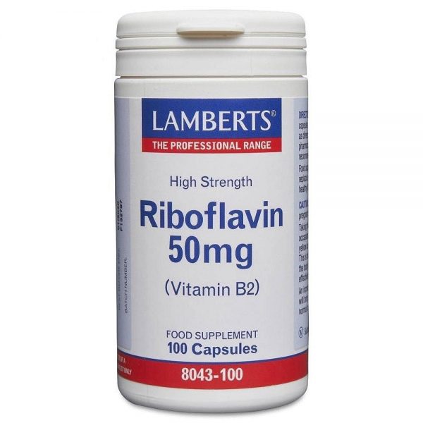 Riboflavina 50 mg 100 comprimidos - Lamberts