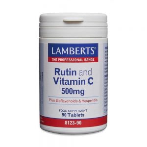 Rutina Vitamina C 500mg + Bioflavonóides 90 cápsulas - Lamberts