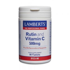 Rutina Vitamina C 500mg + Bioflavonóides 90 cápsulas - Lamberts