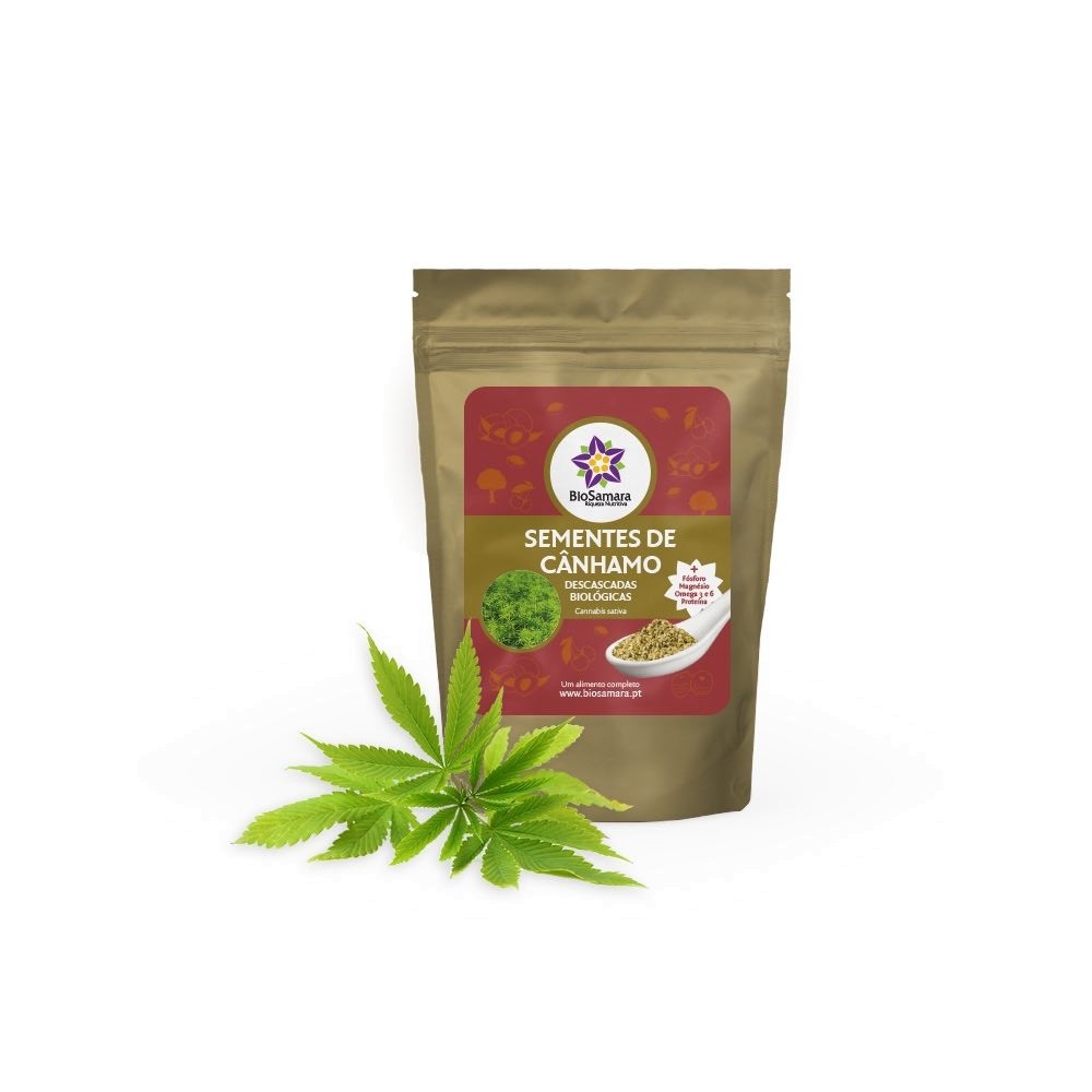 Sementes de Cânhamo Descascadas 125g - BioSamara