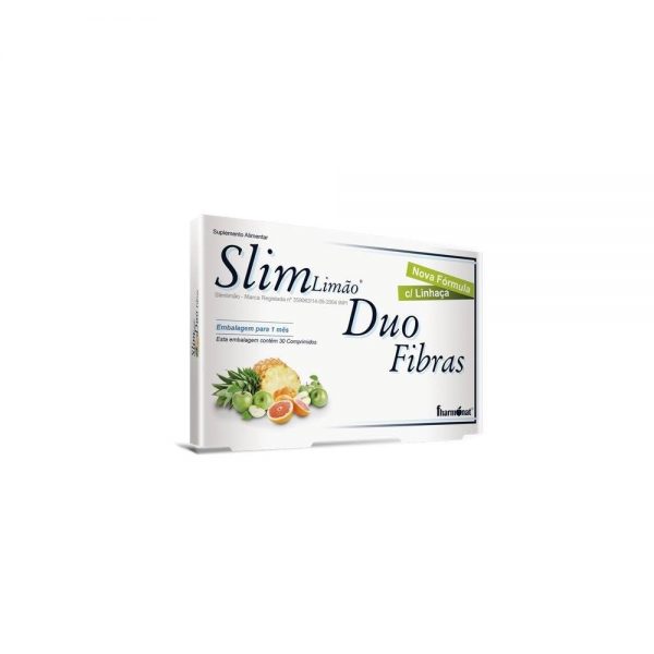 Slim Limón Duo Fibras 30 comprimidos - Fharmonat