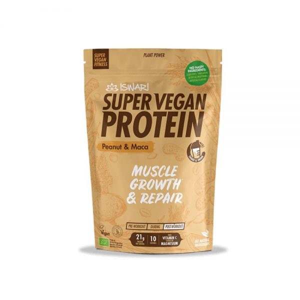 Super Vegan Proteina Amendoim e Maca 350 g - Iswari