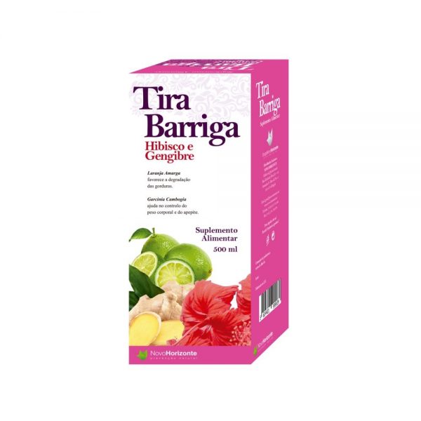 Tira Barriga Hibisco + Gengibre 500 ml - Novo Horizonte