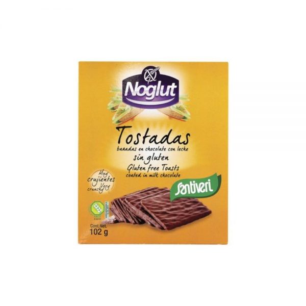 Tostas de Arroz y Maiz con Chocolate de Leche 102 g - Noglut