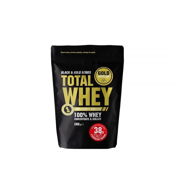 Total Whey Morango Banana 260 g - Gold Nutrition