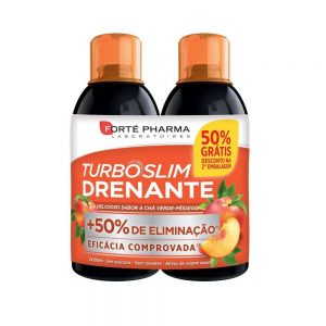 TurboSlim Drenante Pêssego e Chá Verde 50% Desconto na 2ª Unidade - Forte Pharma