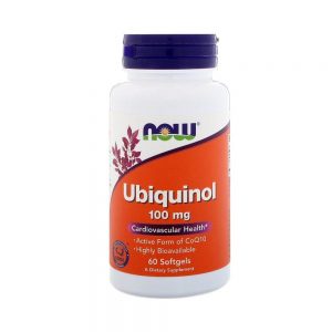 Ubiquinol 100 mg 60 Cápsulas - Now