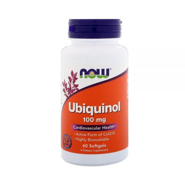 Ubiquinol 100 mg 60 Cápsulas - Now