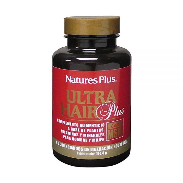 Ultra Hair Plus com MSM 60 comprimidos - Natures Plus