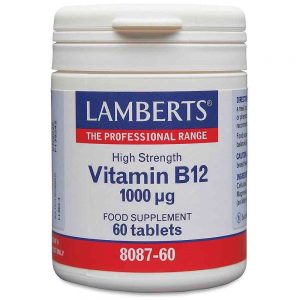 Vitamina B12 1000 mcg 60 comprimidos - Lamberts