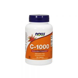 Vitamina C-1000 com Roseira Brava e Bioflavonoides 100 comprimidos - Now