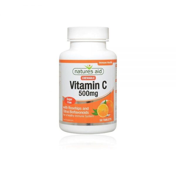 Vitamina C 500 mg 50 comprimidos - Natures Aid