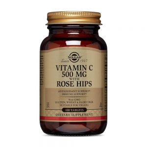 Vitamina C 500 mg com Frutos de Roseira Brava 100 comprimidos - Solgar