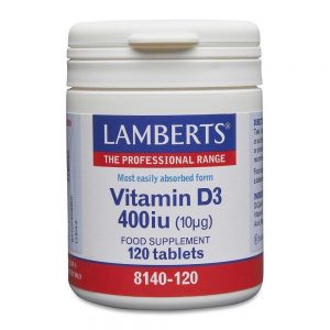 Vitamina D-3 400 UI 120 comprimidos - Lamberts