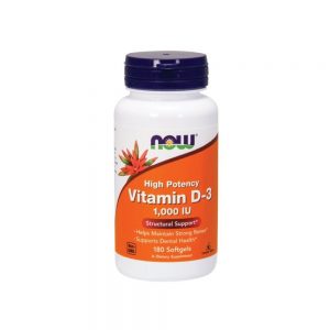 Vitamina D-3 1000 U.I. 180 cápsulas vegetais - Now