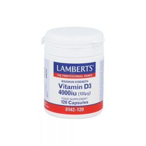 Vitamina D3 4000 UI 120 cápsulas - Lamberts