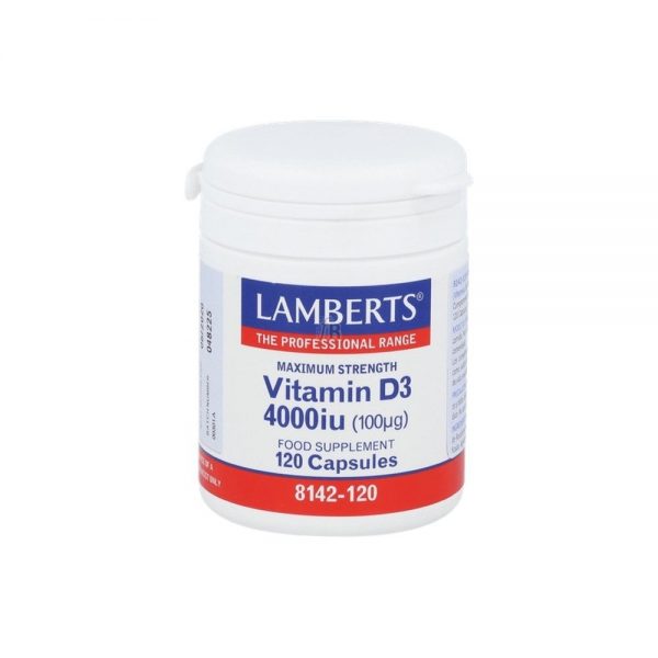 Vitamina D3 4000 UI 120 cápsulas - Lamberts