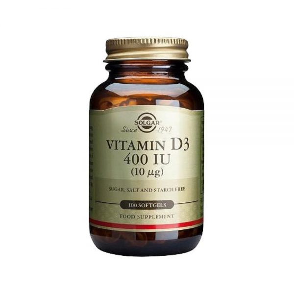 Vitamina D3 400 IU 100 cápsulas - Solgar