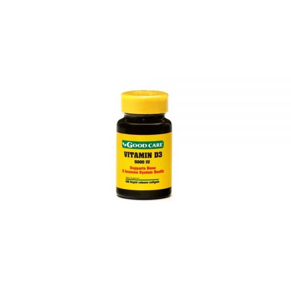 Vitamina D3 5000 IU 100 cápsulas - Good Care
