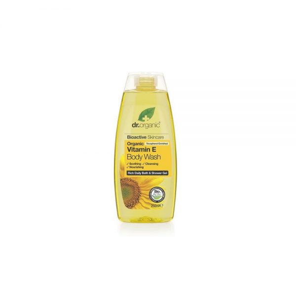 Vitamina E Gel de Banho bio 250 ml - Dr. Organic