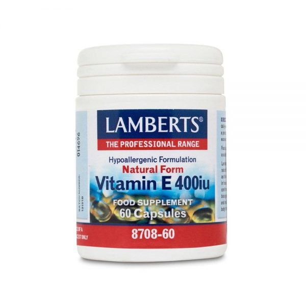 Vitamina E Natural 400 UI 60 cápsulas - Lamberts