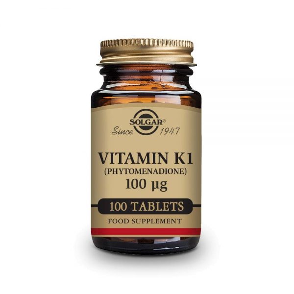 Vitamina K1 100 ug 100 comprimidos - Solgar
