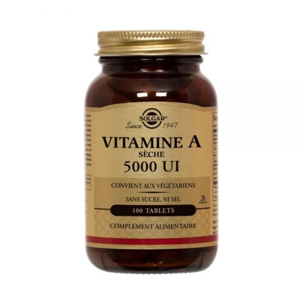 Vitamina A 5000 IU 100 comprimidos - Solgar