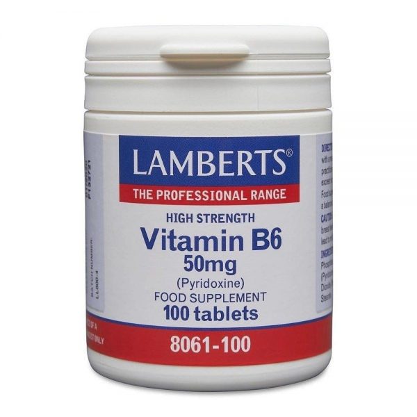 Vitamina B-6 Piridoxina 100 comprimidos - Lamberts