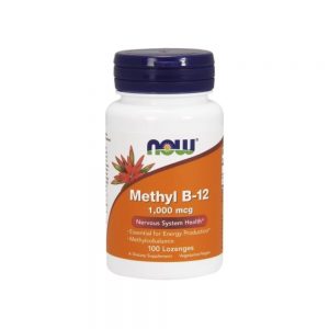 Vitamina B-12 Methyl 1000 Mcg 100 losangos mastigáveis - Now