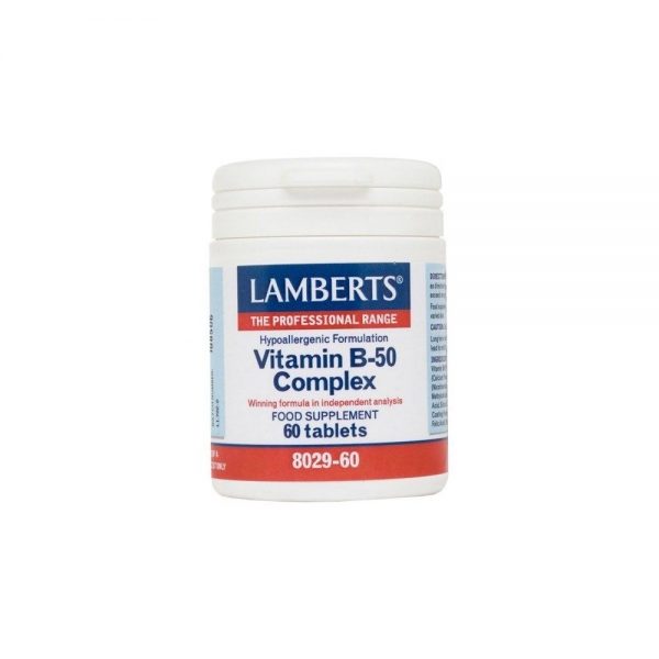 Vitamina B-50 Complex 60 comprimidos - Lamberts