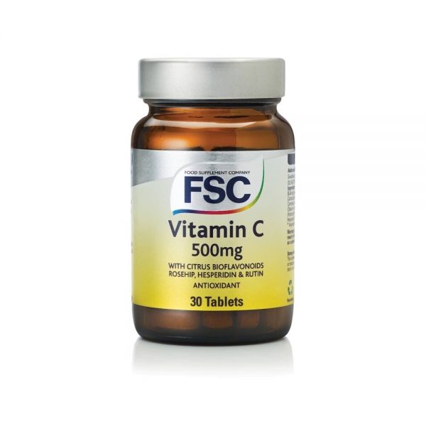 Vitamina C 500 mg Complex Sem Açúcar 30 comprimidos - Fsc