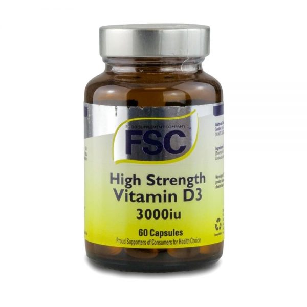 Vitamina D3 3000 IU 60 cápsulas - Fsc
