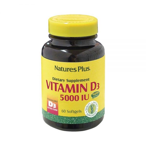 Vitamina D3 5000 UI 60 cápsulas - Natures Plus