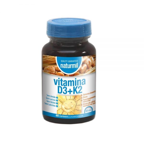 Vitamina D3+K2 60 comprimidos - Naturmil